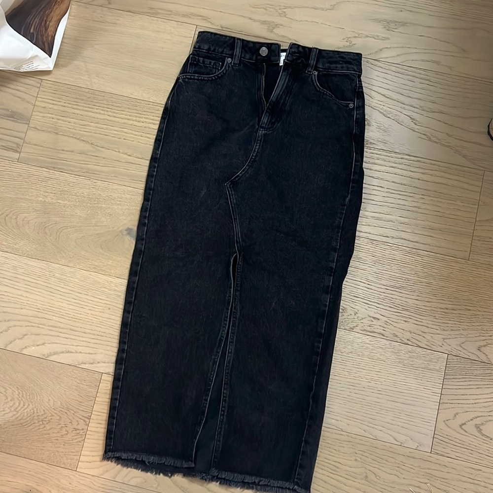 DYNAMITE midi denim skirt